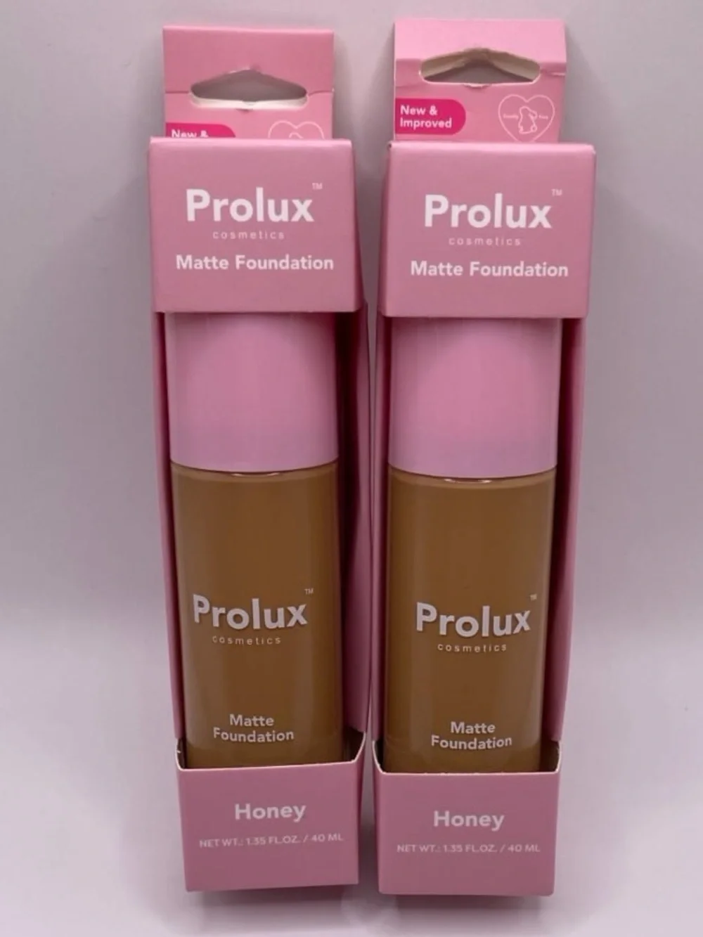 Prolux Matte Foundation HONEY Set of 2
